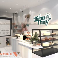 Thiết kế cửa hàng bánh kem Diễm Thúy